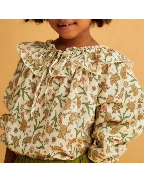 Blouse manches longues Indiana blanc cassé