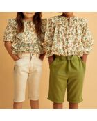 Blouse manches longues Indiana blanc cassé
