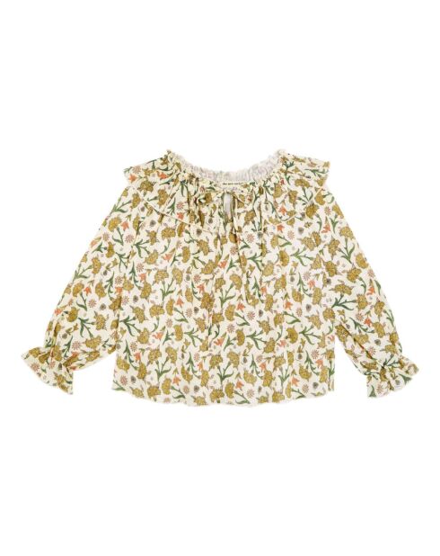 Blouse manches longues Indiana blanc cassé