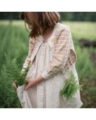 Cardigan Coton Pima Bio Rose rose pêche