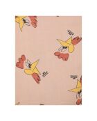 Robe Lyocell Coqs rose pâle