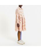 Robe Lyocell Coqs rose pâle