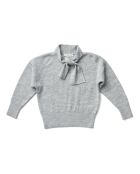 Pull 100% Laine Mérinos Capucine gris chiné
