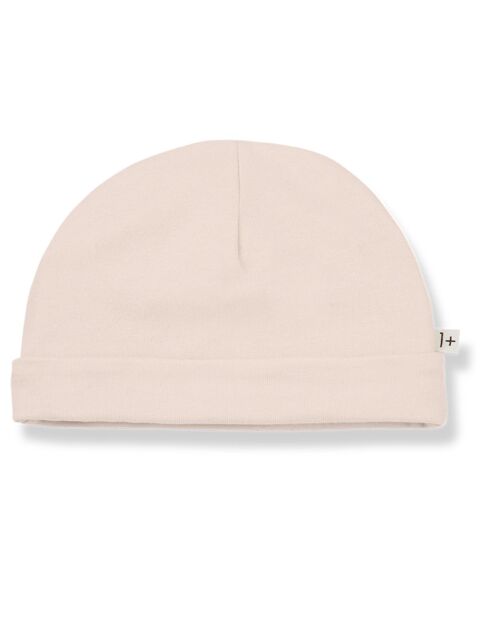 Bonnet en Coton Bio Nuc  rose poudré