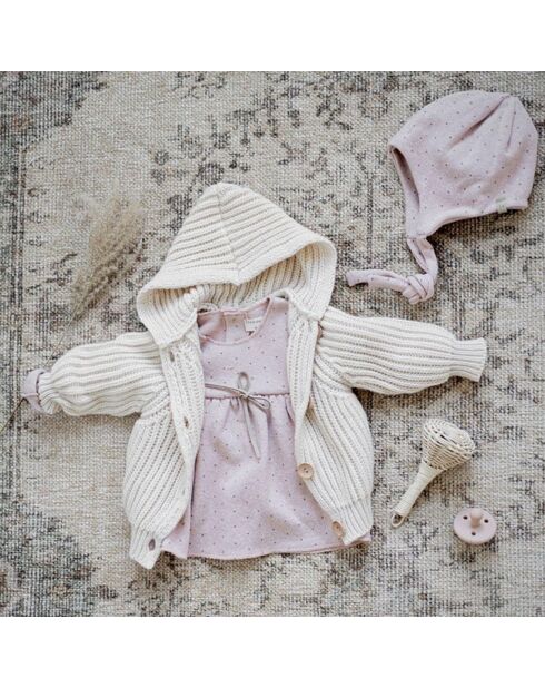Bonnet Miranda rose poudré