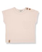 T-Shirts Manches Courtes Miles Coton Bio rose pâle
