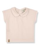 Blouse Manches Courtes Luna Coton Bio rose pâle