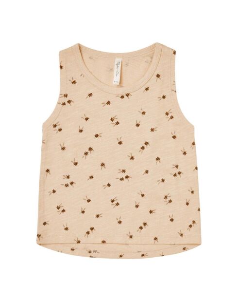 Débardeur Imprimé beige rosé