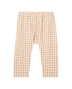 Pantalon 100% Lin Sarouel Vichy Otto rose pêche