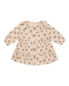 Robe à Volants Gaze de Coton rose pâle