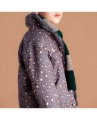 Veste en Jean Léopard gris foncé