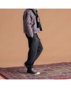 Veste en Jean Léopard gris foncé