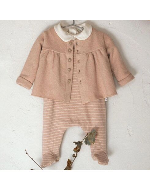 Blouse Agnès rose pâle
