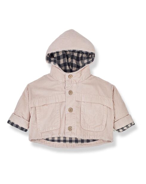 Veste en Velours Côtelé Kurt rose pâle