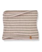 Snood rayé Eli rose pâle