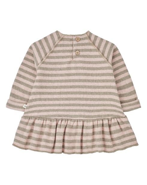 Robe Bertha rose pâle