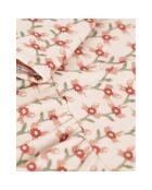 Robe en Tubique Matelassé Imprimé rose pâle