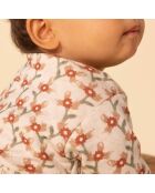 Robe en Tubique Matelassé Imprimé rose pâle