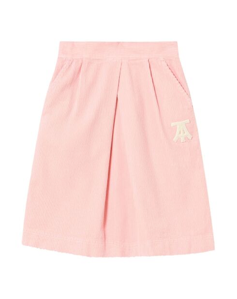 Jupe longue Cat rose pâle