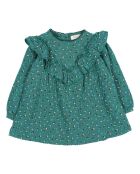 Robe Gaze de Coton Garden Bébé vert émeraude