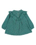 Robe Gaze de Coton Garden Bébé vert émeraude