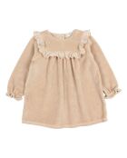 Robe Velours rose poudré