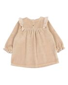 Robe Velours rose poudré