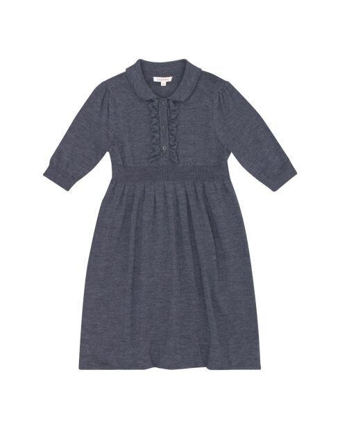 Abito Aneto in lana merino grigio melange