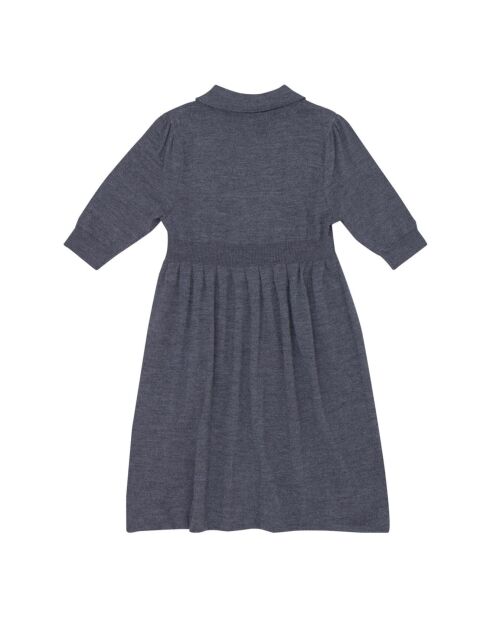 Abito Aneto in lana merino grigio melange
