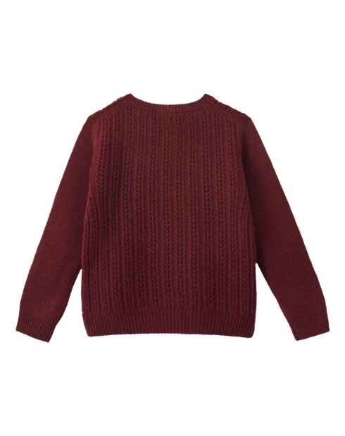 Burgunderfarbener Rubinpullover