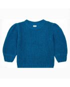 Pull Laine mélangée Mohair bleu pétrole