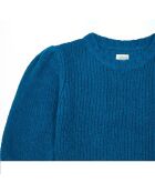 Pull Laine mélangée Mohair bleu pétrole