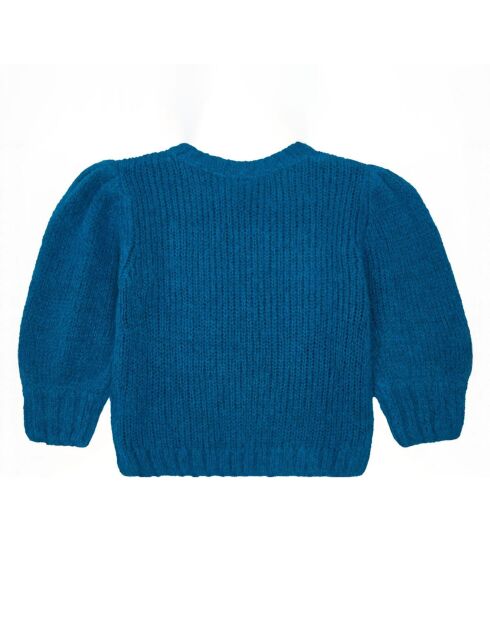 Pull Laine mélangée Mohair bleu pétrole