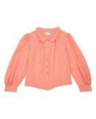 Blouse à Pois rose pêche