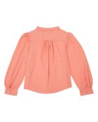 Blouse à Pois rose pêche