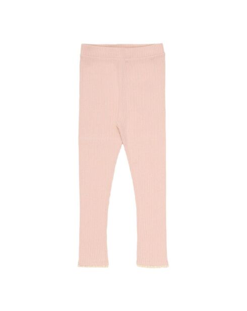 Legging Betsy Lace Coton Responsable rose pâle