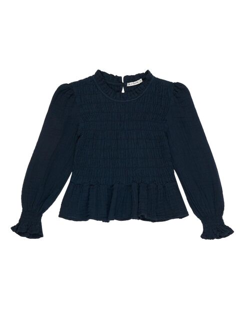 Blouse Ricarda Coton Responsable bleu marine