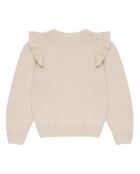 Pull en Laine Recyclée mélangée Lucia écru
