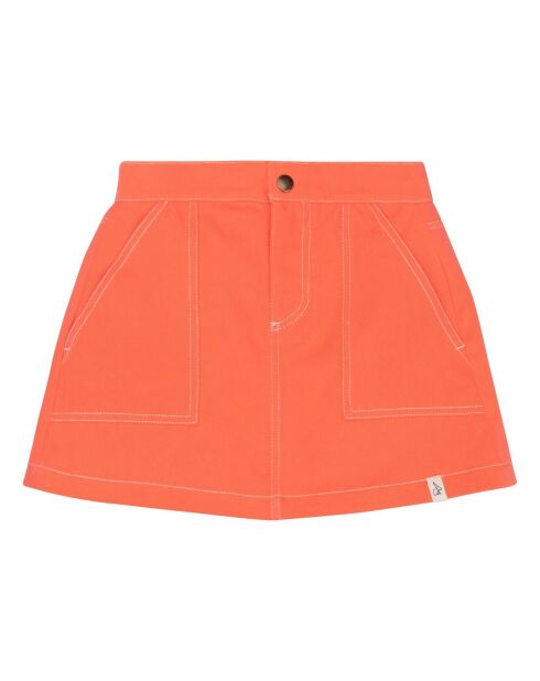 Jupe Cassie Coton Bio orange