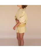 Short Jogger Eponge jaune pâle