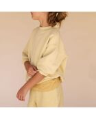 Short Jogger Eponge jaune pâle
