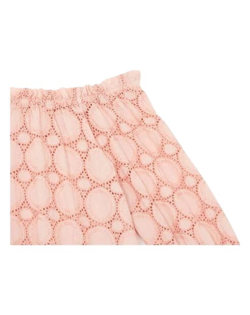 Blouse Ajourée rose pâle