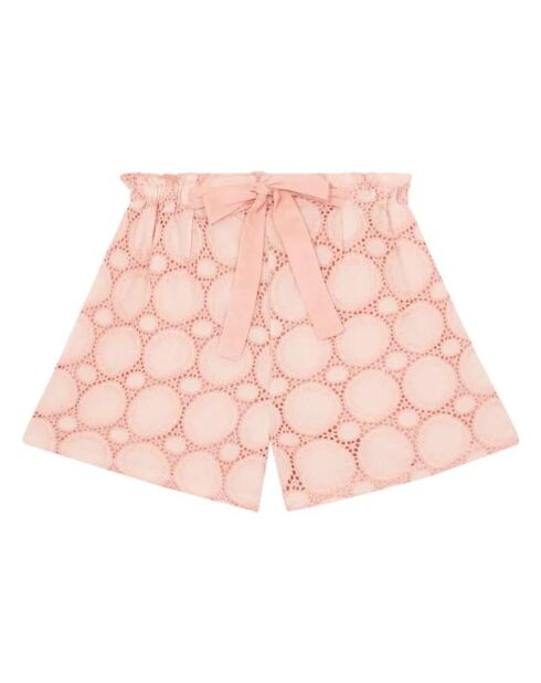 Short Ajouré rose pâle