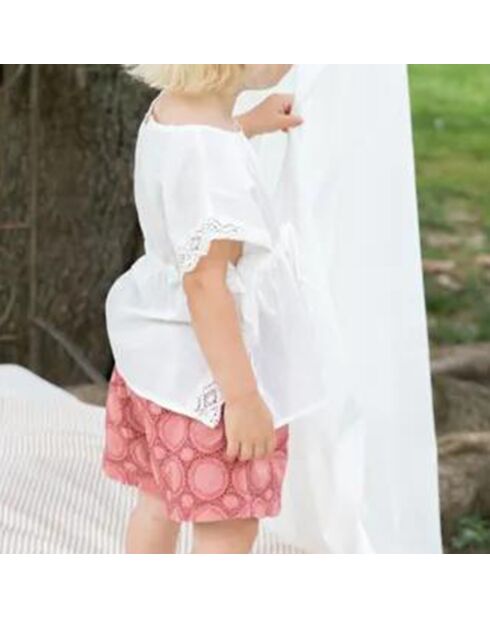 Short Ajouré rose pâle