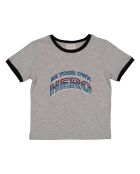 T-shirt USA gris chiné
