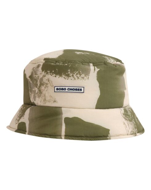 Chapeau Fourré Eco Fur Recyclée vert kaki