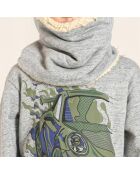 Echarpe Tube Fourrée Turtle gris clair
