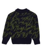 Pull en Laine Merinos et en Alpaga Lona vert kaki
