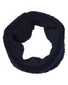 Snood Façon Fourrure bleu marine