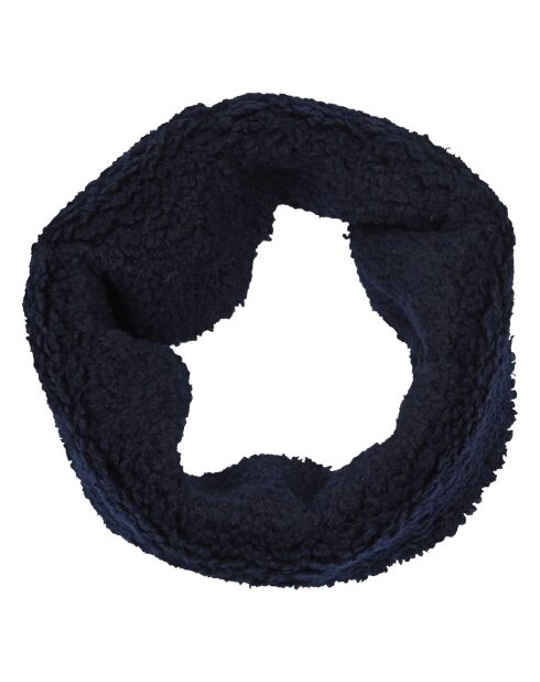 Snood Façon Fourrure bleu marine